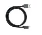 Preview: USB 3.1 C tipo kabelis - 3.0 A kištukas, 5Gb/s, 3A įkrovimas, juodas, 1,00 m, daugiasluoksnis maišelis